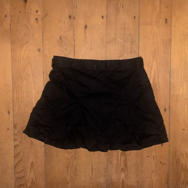 Desigual Black A-Line Skirt with Built-In Belt - Image 2