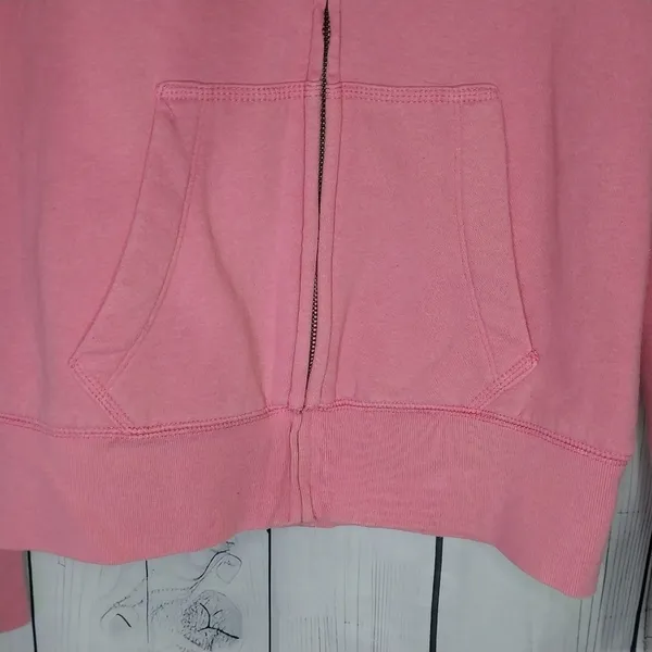 Aero Pink Y2K Coquette Loungewear Zip-Up Hoodie - Image 3