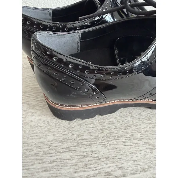 Vionic Women's Alfina Comfort Lace Up Loafers Black Patent 7.5 - Image 6