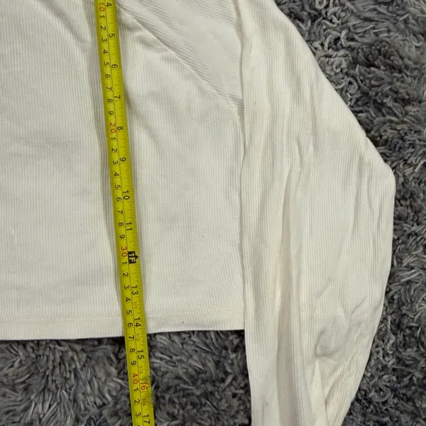 Madewell MWL Ribbed Crop Long Sleeve - Image 3