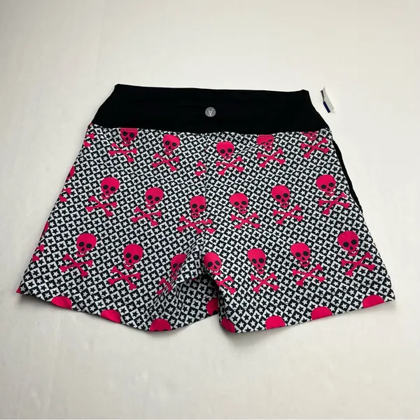 Faye‎ + Florie Pink Skull Star Black Shorts Womens Size Small Athletic NEW - Image 10