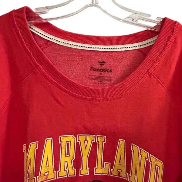Maryland‎ Terrapins Fanatics Women’s XL Red Pullover Sweatshirt - Image 5