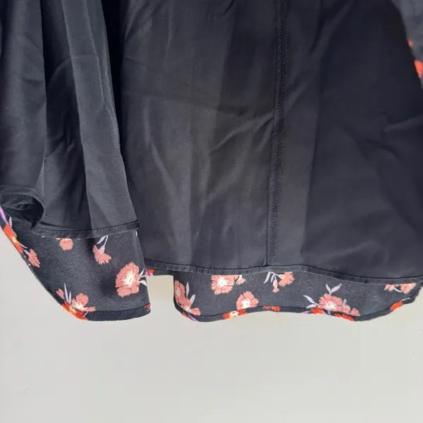 NWT Ann Taylor multicolor floral tie waist full skirted mini skirt Size 14 - Image 8