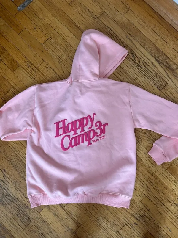 🍓 Happy Camp3r Puff Series Hoodie – Snowy Strawberry 🍓 BRAND NEW - Image 6