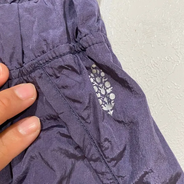 Free People FP Movement Purple Smocked Running Shorts M High Rise Athletic - Image 9
