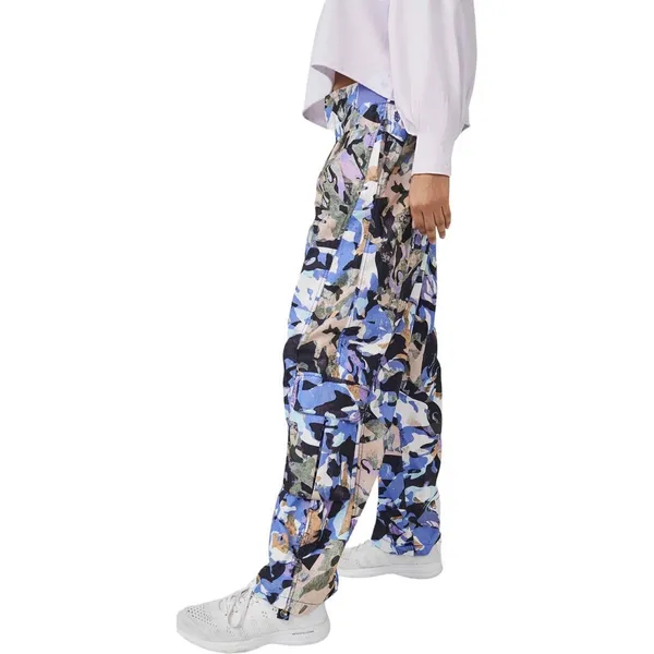 NEW Free People Mesmerize Me Print Cargo Pants Size Medium Purple Camo Wide Leg - Image 11