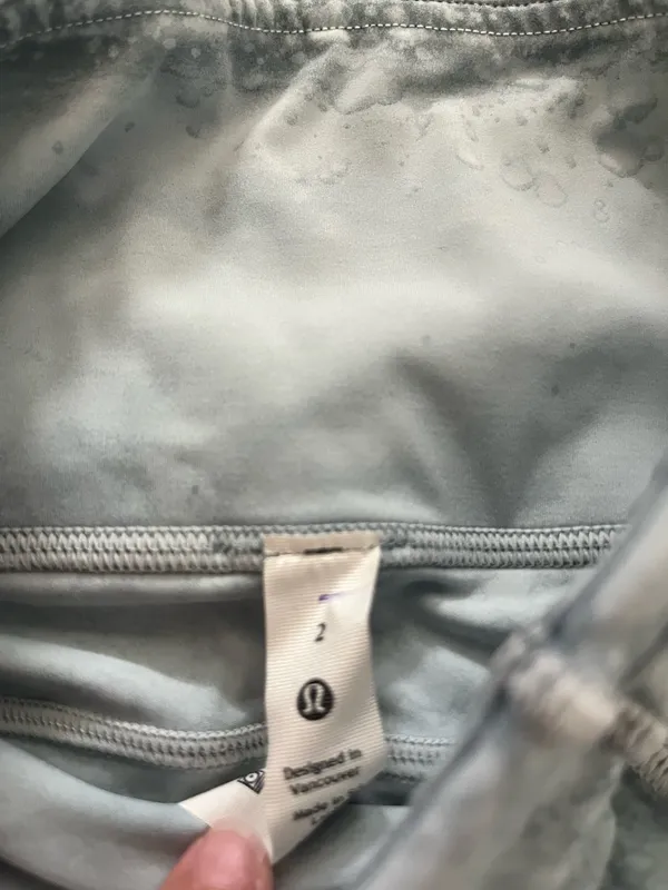 Lululemon White Blue Fog Fast and Free Short 10" - Image 2