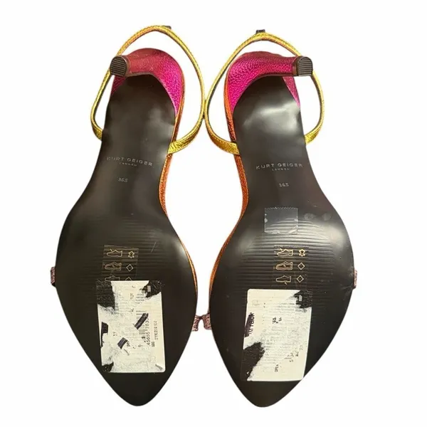 Kurt Geiger Leather Multicolored Slingback Sandals(Size 36.5) - Image 6