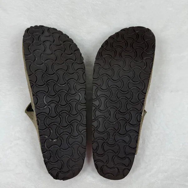 Birkenstock Mantova Suede Mary Jane Clogs Taupe 42 L11 M9 Narrow READ‎ - Image 10