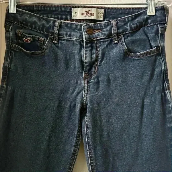 Hollister Women's Skinny Jeans Size 29 Blue Denim Mid‎ Rise Stretch - Image 9