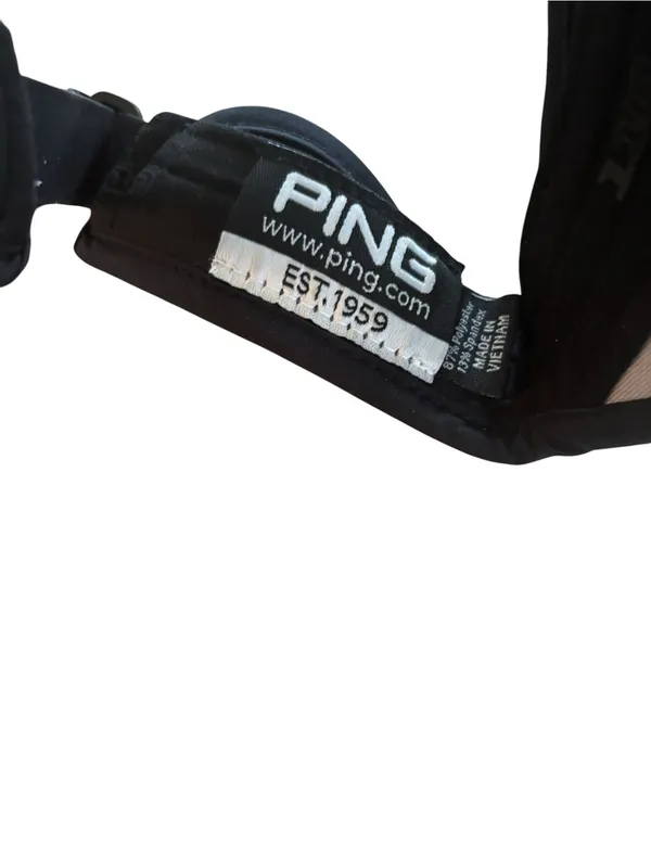 PING 110/One Ten Flexfit Tech Black Golf Visor Adjustable New OS Logo - Image 4