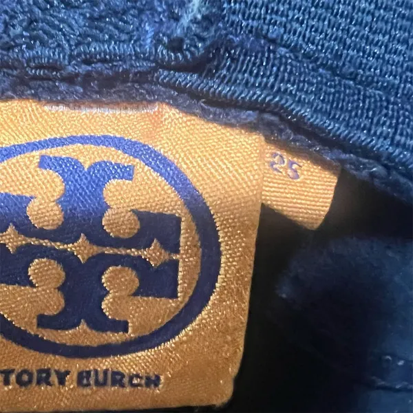 Tory Burch Women's Black Jegging Jeans Size 25 Standard 5-Pocket Design - Image 9