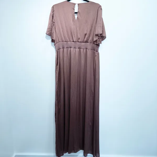 Baltic Born Rosy Pink Brown Prague Satin Maxi Dress Size XXXL NWT - Image 8