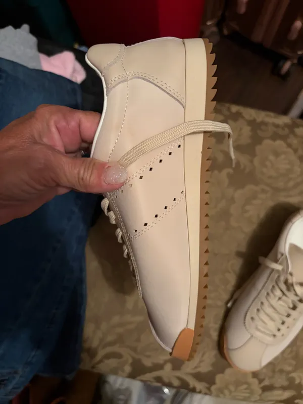 Steve Madden Sneakers Leather Tan - Image 4