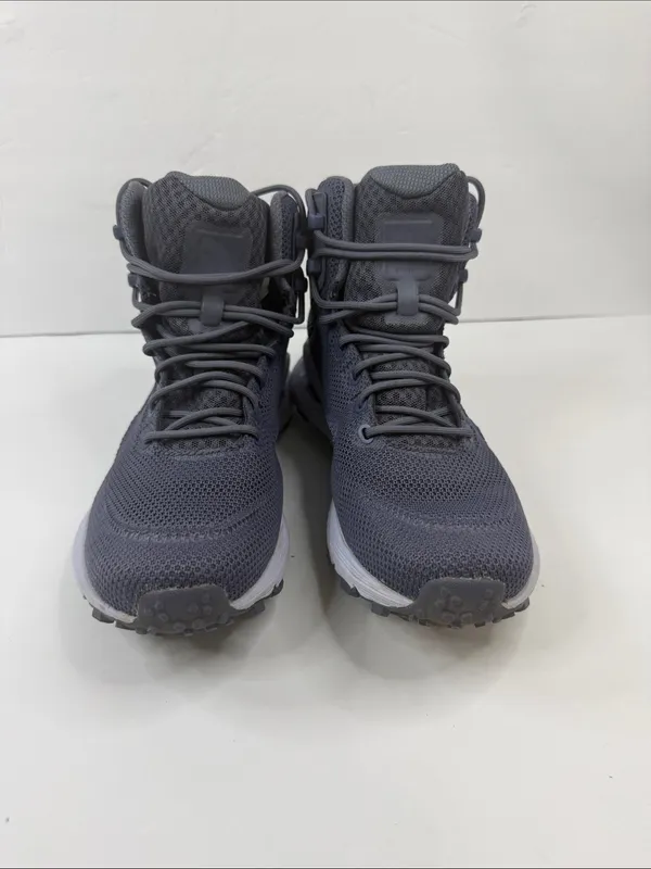 The North Face Women's Charcoal Gray Ankle Hiking Boots with Teal Logo - Image 2