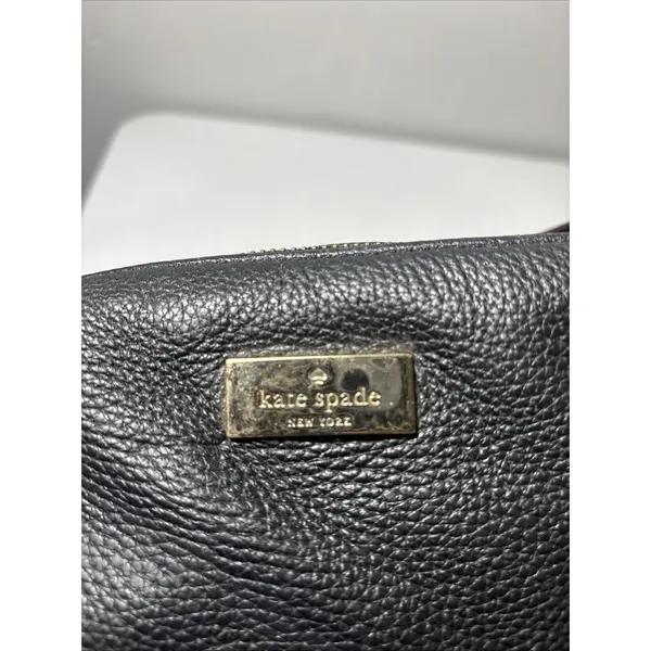 KATE SPADE Highland Park Bria Shoulder Bag Black Pebbled Leather Purse - Image 4
