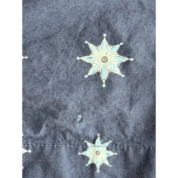 Women's Roller Rabbit Star Print Navy‎ Blue Short-Sleeve Pajama *Shirt Only - Image 3