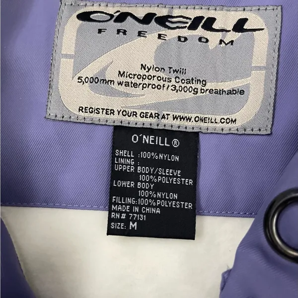 O’Neill Purple Snowboarding Zip Up Jacket - Medium - NWOT - Image 8
