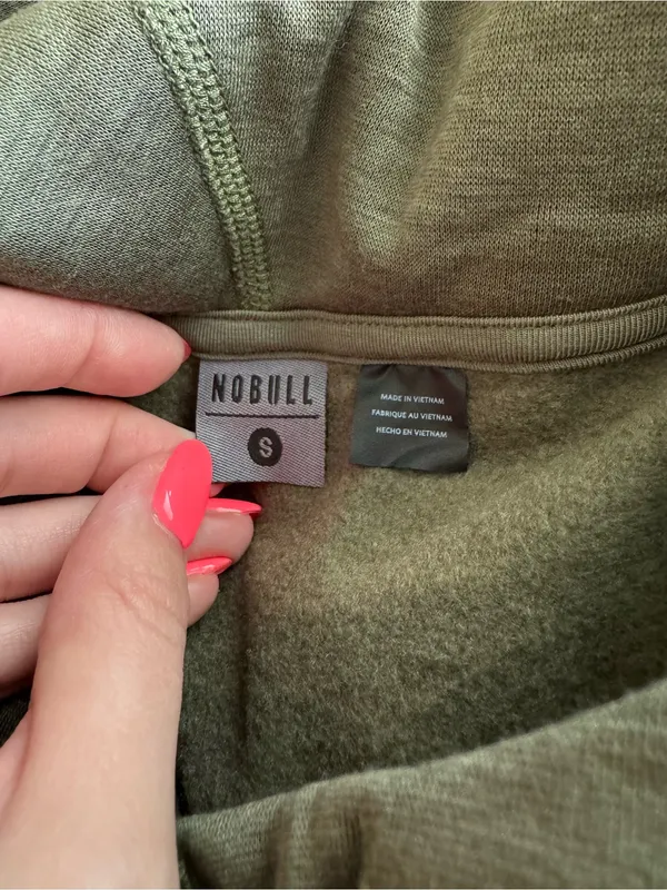 NOBULL Women’s Army Green Sweatshirt Small New With Tags - Image 10