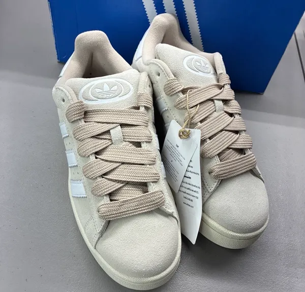 New Adidas Originals Campus O0s Wonder White Cloud White Womans HP2924 Size 7.5 - Image 3