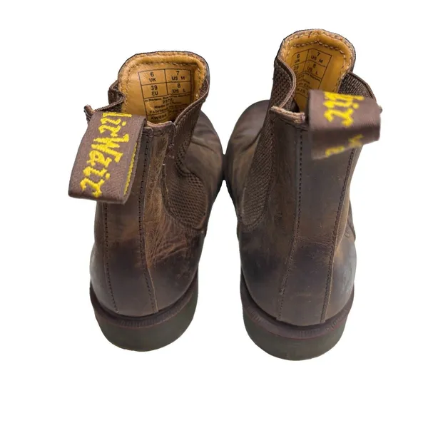 Dr. Martens 2976 Crazy Horse Leather Chelsea Boots Brown Women’s Size 8 - Image 3