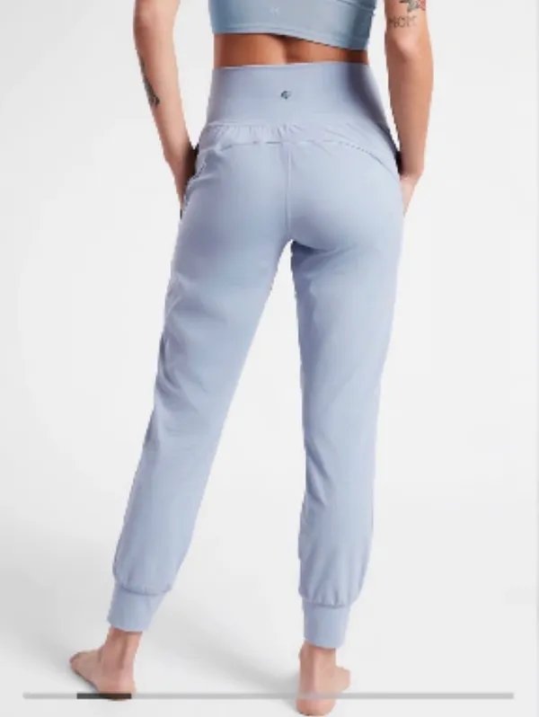 Athleta Light Blue Salutation Joggers - Image 2