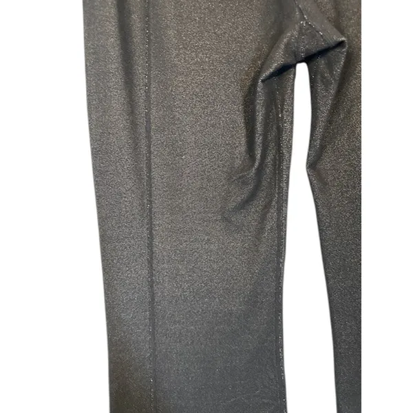 Lululemon Gray Black Wide Leg Flared Athletic Running Lounge Pants Women Sz 6 - Image 9