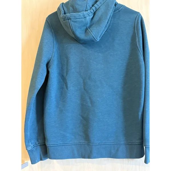 Carhartt Hoodie Womens M Green Relaxed Fit Sweatshirt Fleece Lined Spell Out - Image 3