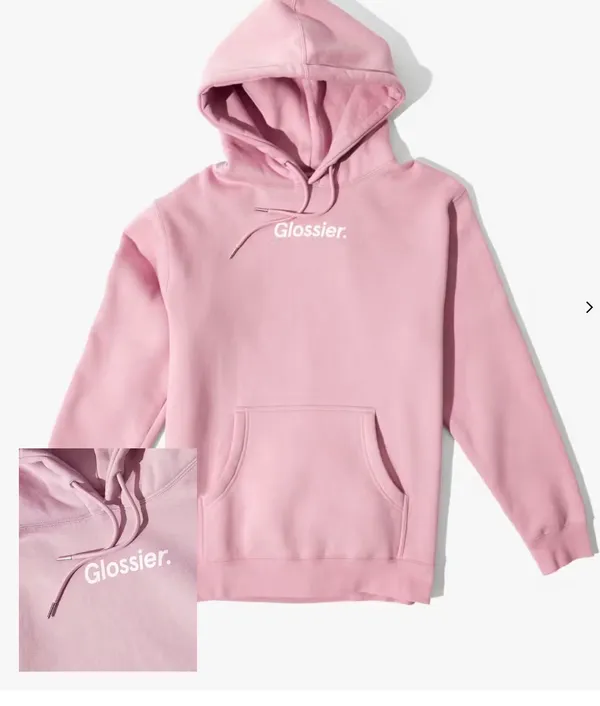 Glossier pink hoodie - Image 2