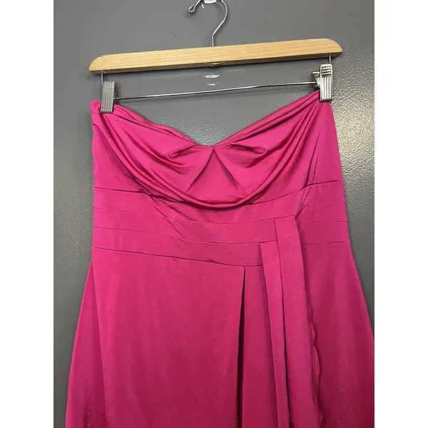 Wet Seal Dress Womens Juniors XL Pink Strapless Sweetheart A-Line Mini Party - Image 2
