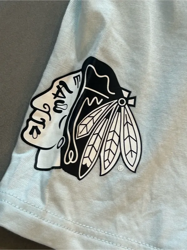 lululemon x Chicago Blackhawks All Yours Cotton T-Shirt | Ice Blue - Image 4