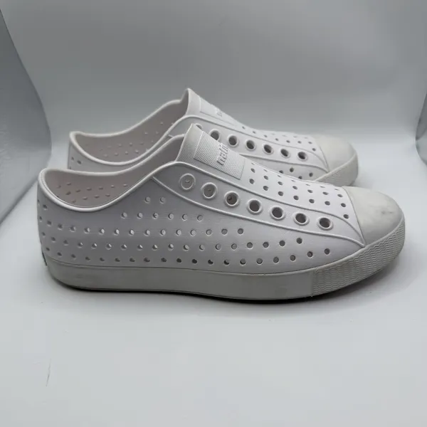 Native Jefferson Adult Unisex Shoes, Shell White/Shell White, W7/M5 - Image 3