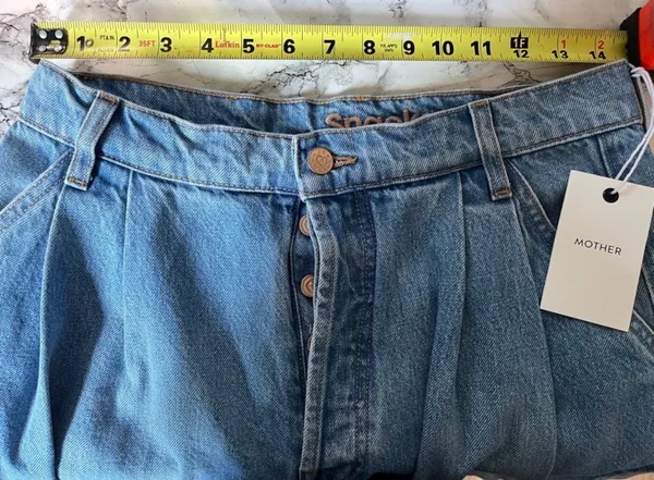 MOTHER Denim The Double Prep Fun Dip Flood Jeans  - Image 3