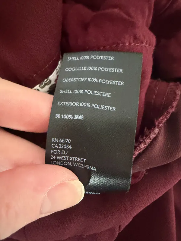 Anthropologie Sasha Button-Fly High Rise Tapered Burgundy Career Chic Trouser 2 - Image 9