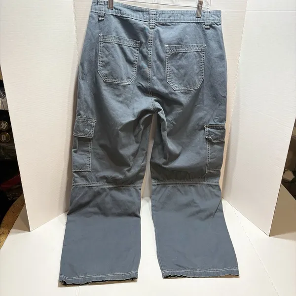 HOT TOPIC Womens Pants Sz 11 Hi Rise Carpenter Cargo Straight Punk Grunge - Image 5