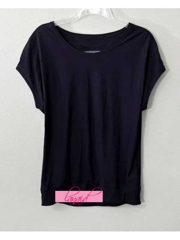 Lululemon If You're Lucky Short Sleeve Naval Blue Moody Mirage Open Cut-Out Back - Image 9