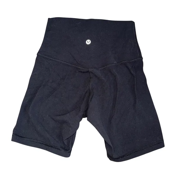Lululemon Align High-Rise Short Women 2 Black Excellent 6" Inseam Nulu Yoga - Image 2