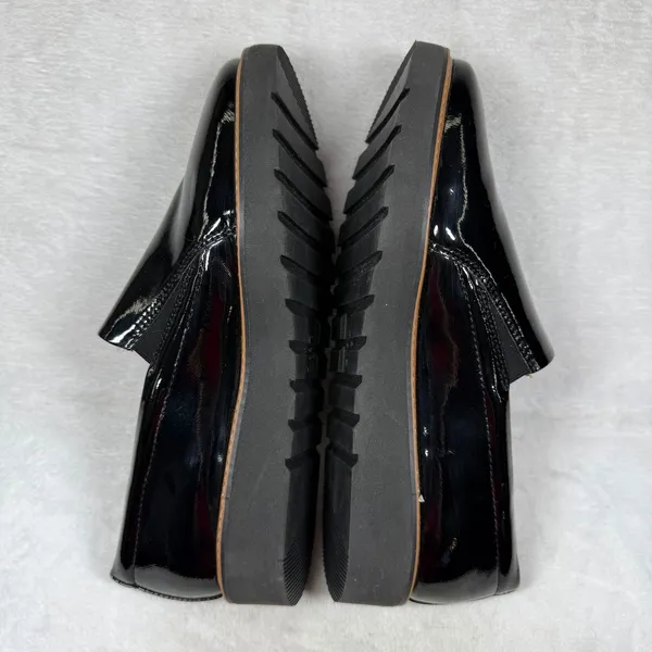 Naturalizer Effie Black Patent Leather Platform Loafers Womens 11W Wide EFFIE - Image 8