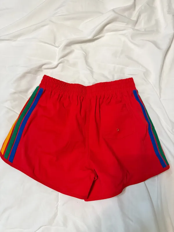 Aviator Nation Stripe Shorts Red Youth 12 - Image 2