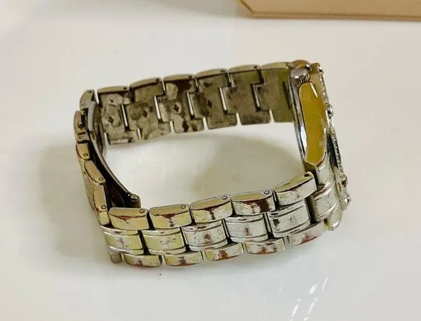Ellen Tracy™️ Gold Tone Watch with Rhinestones - Image 6