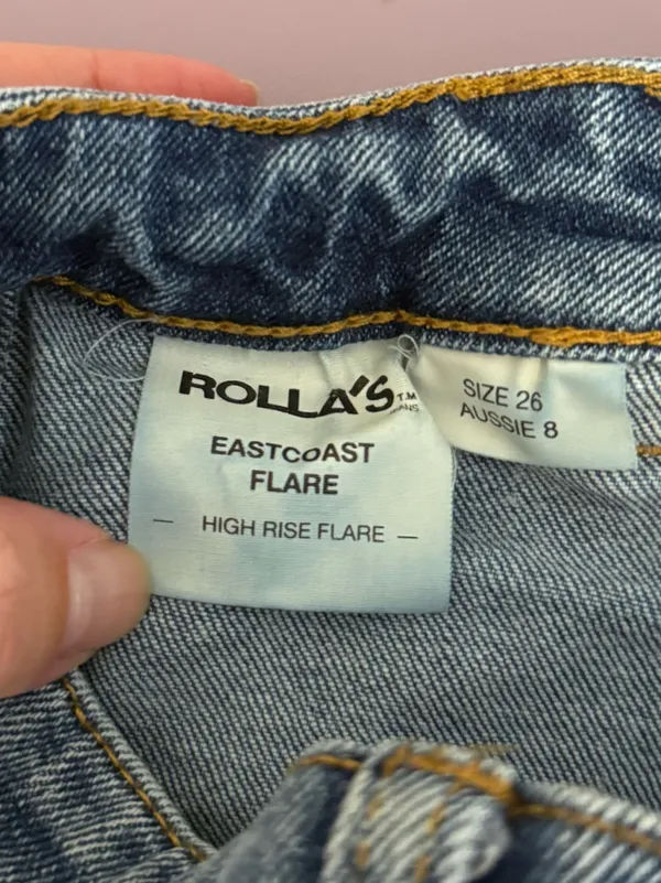 Rolla’s Eastcoast Flare Jean Blue Size 26 - Image 5