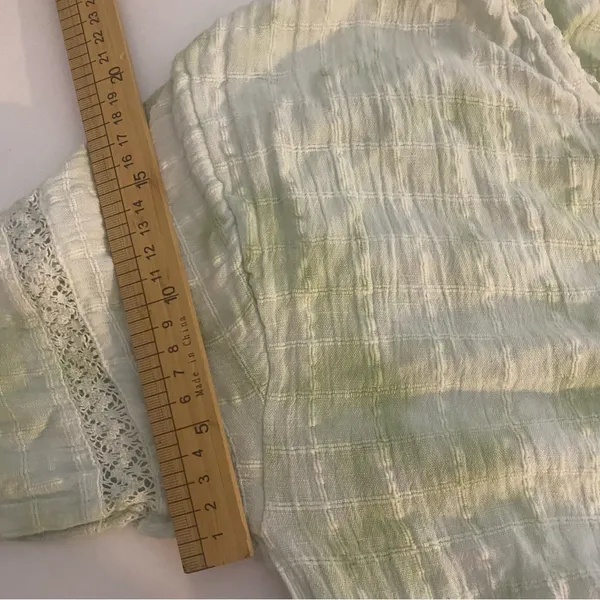 Aerie Light Green Textured Romper country cowgirl‎ feminine boho festival Medium - Image 9
