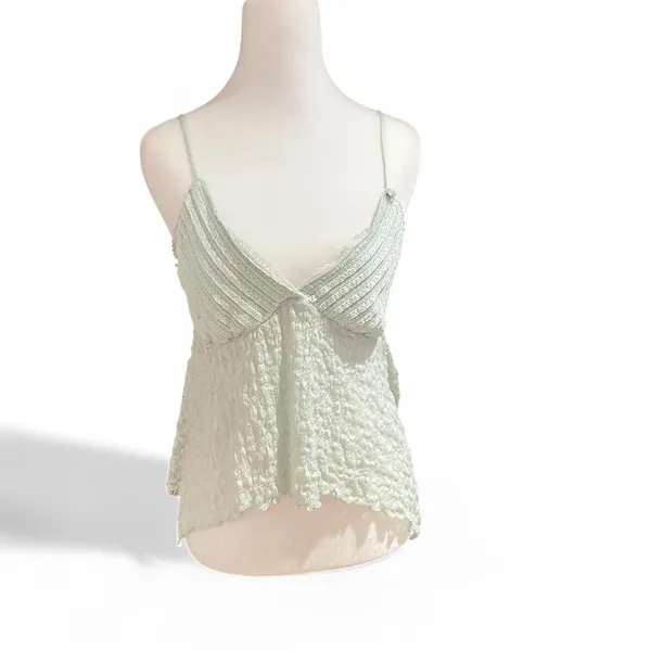 Kimchi Blue Light Mint Green Lace Cami Top - Image 2