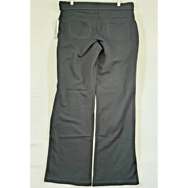 Apt.‎ 9 Active Wear Womens Black Wide Leg Yoga Pants Drawstring Graphic - Image 3
