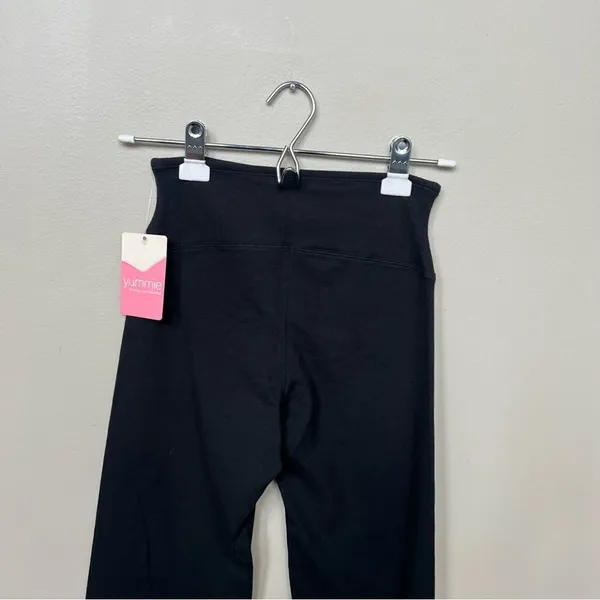 Yummie NWT Susie Flare Shaping Legging Cotton Stretch Black Women's Pants Small - Image 6