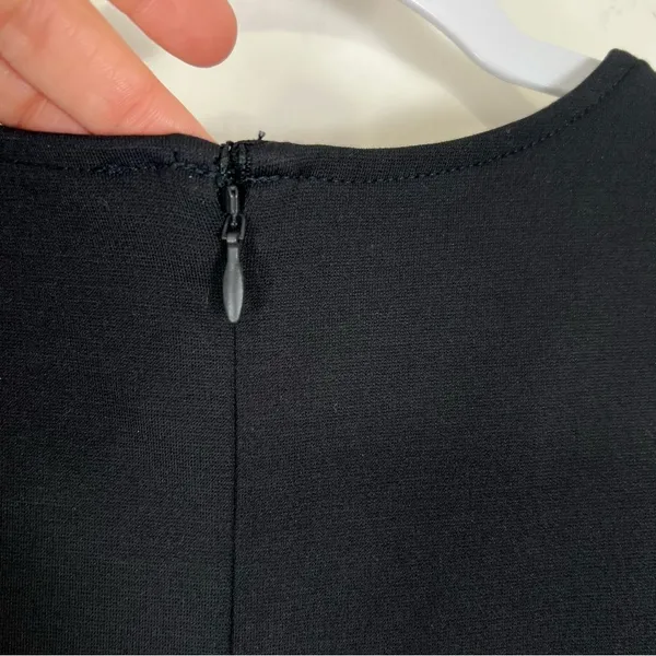 J. Crew Nadia Dress in Ponte Black Seamed Darted Size Small Office Spring - Image 8