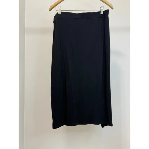 Halara Ruched Split Hem Midi Skirt Black NWT SzXL - Image 2
