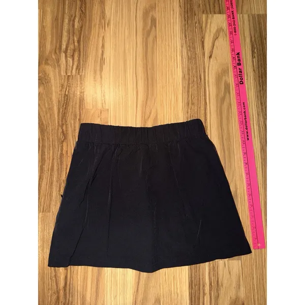 Stoic Women's Sz XS Athletic Sport Athletic Elastic Waist Skort Moonless Black - Image 4