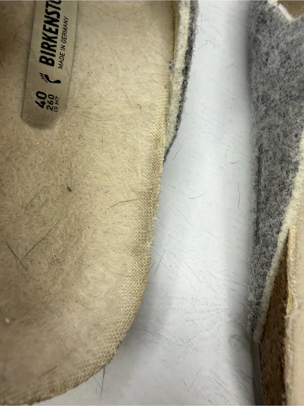 Birkenstock Arizona Rivet Wool Shearling Sandals sz 9W - Image 7