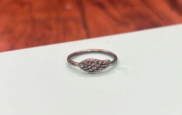 Silver Angel Wing Ring - Image 2
